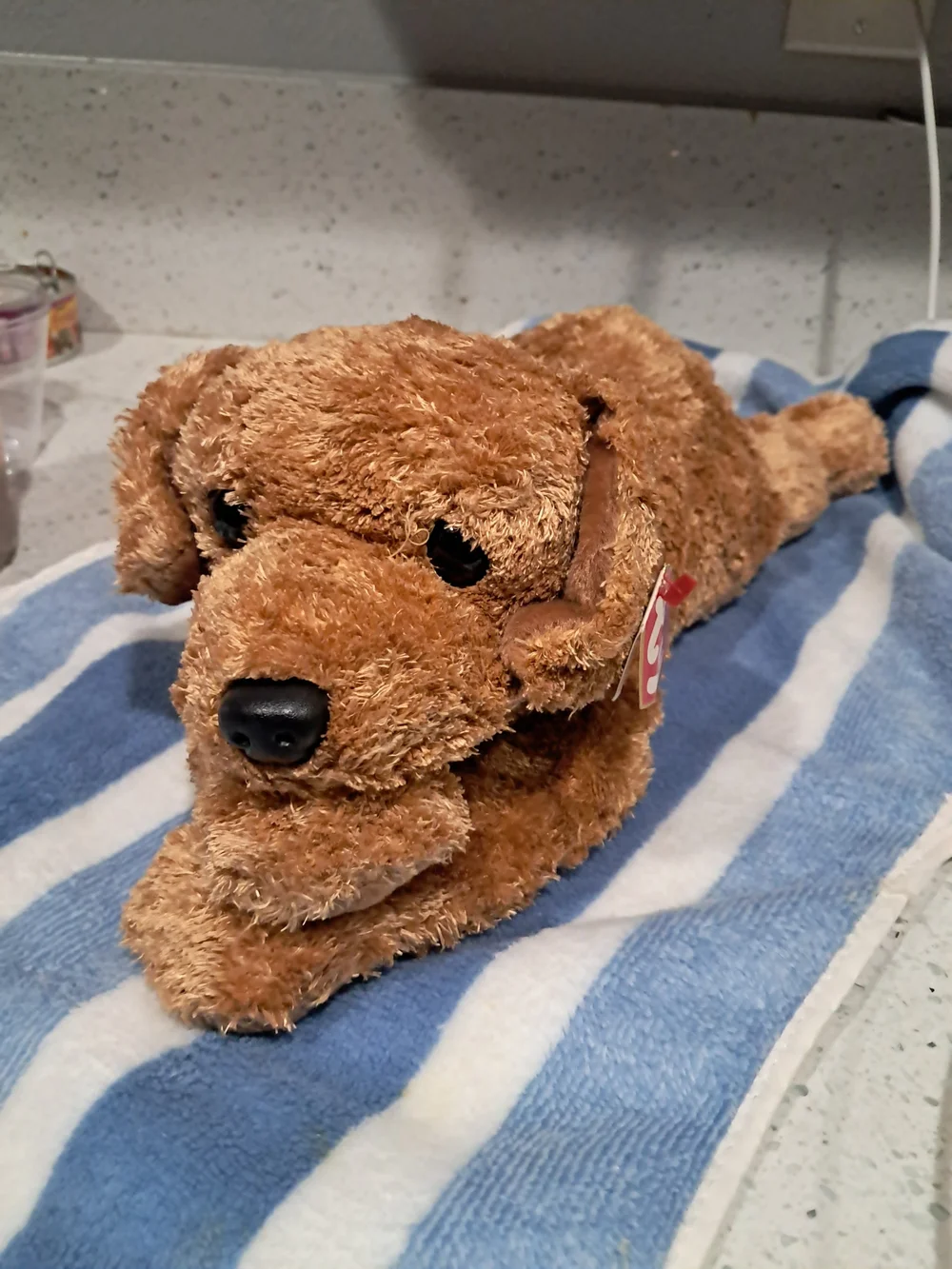 Ty Brown Plush Puppy Dog - Soft Brown Stuffed Animal